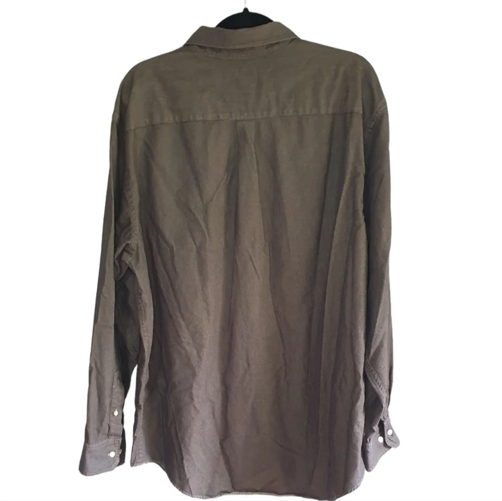 BANANA REPUBLIC Button Down‎ Dress Shirt Brown Men's Size XL